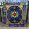 Mandala Stone Quilt Blanket Lk08  Quilt